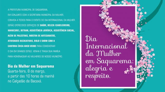 Convite - Dia Internacional da Mulher
