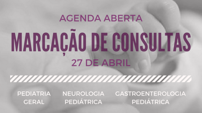AGENDA ABERTA PARA MARCAÇÃO DE CONSULTAS 3