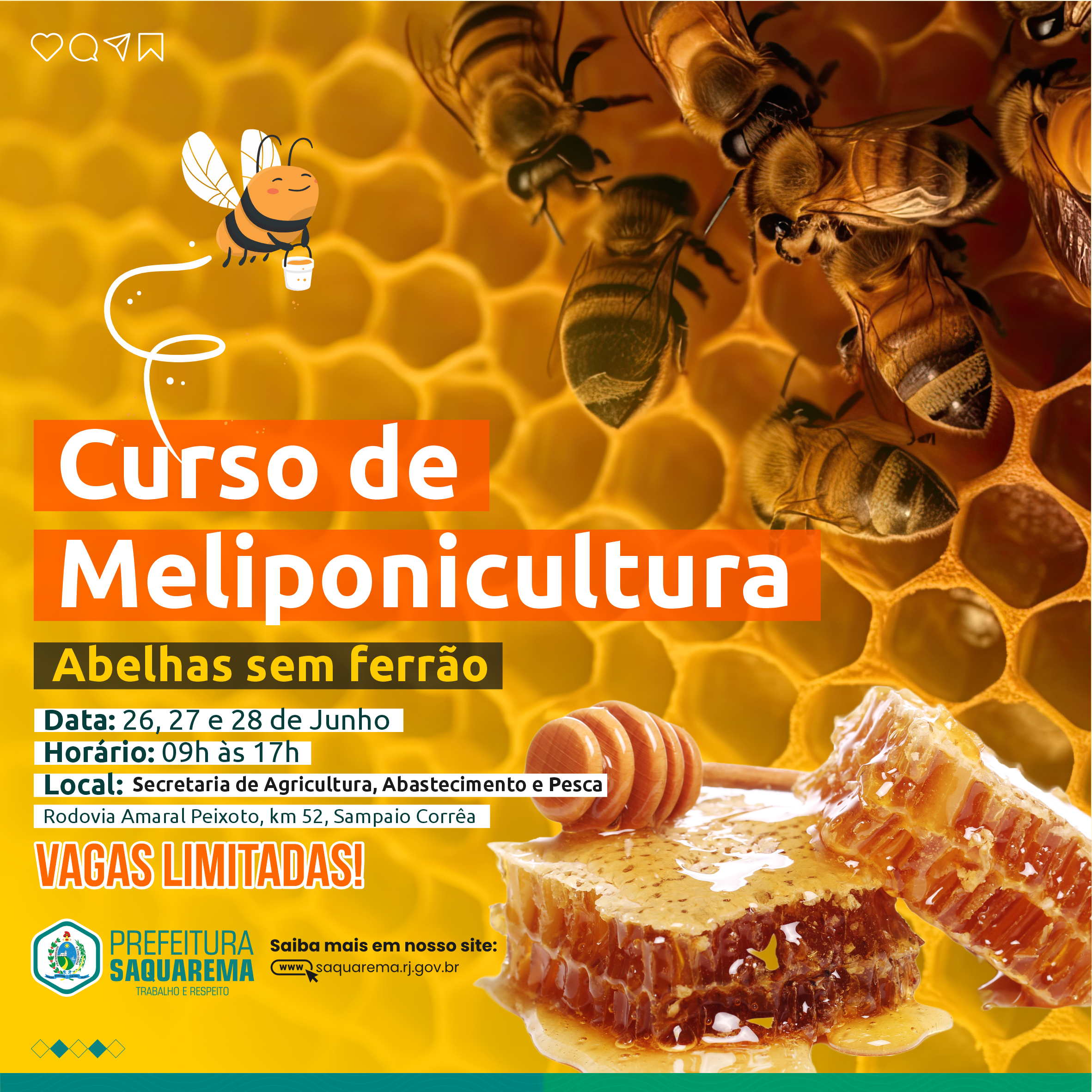 El Ayuntamiento de Saquarema ofrece cursos de meliponicultura