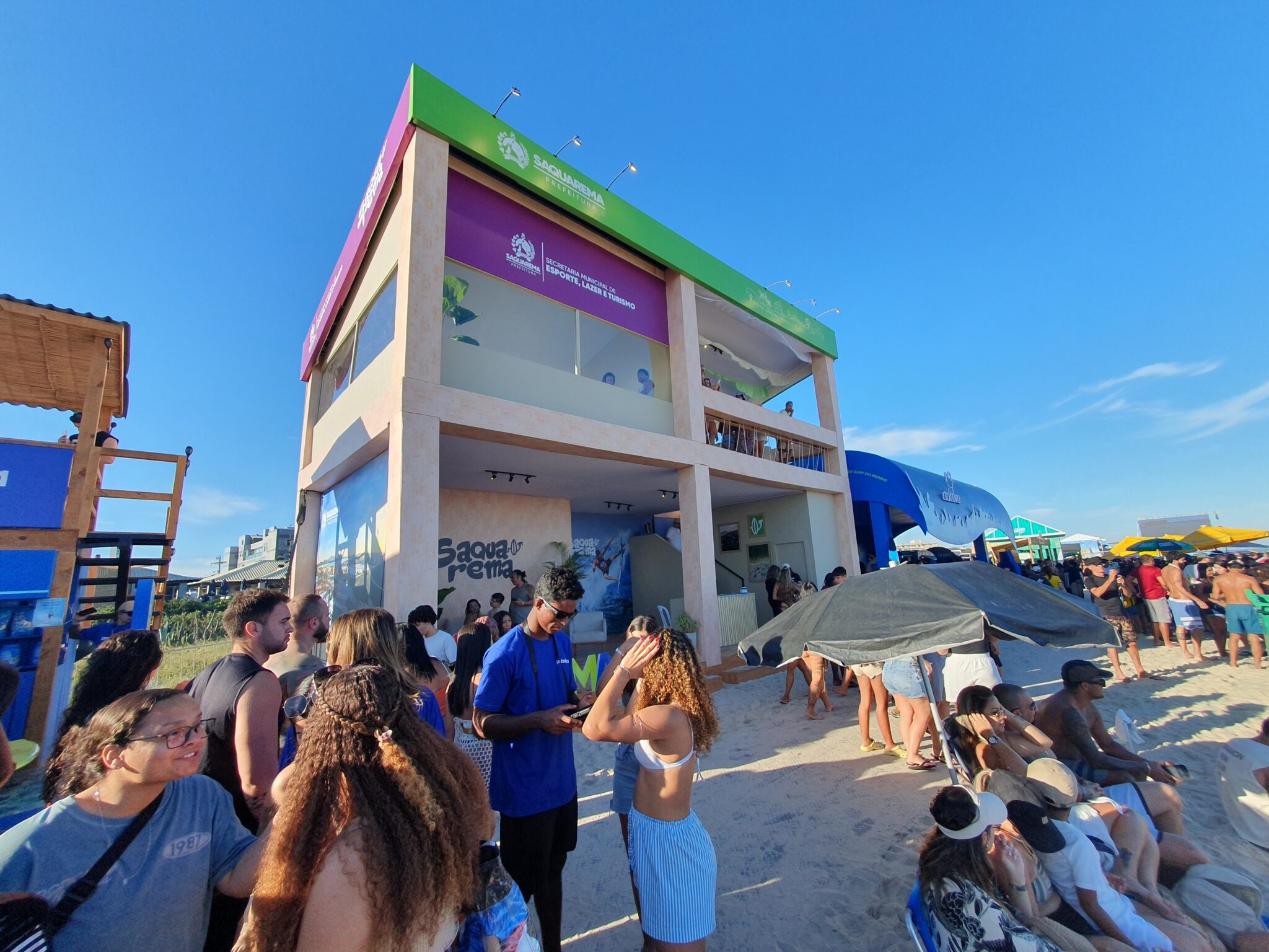 Saquarema: Stand da Prefeitura de Saquarema na WSL mostra que a cidade vai além das ondas